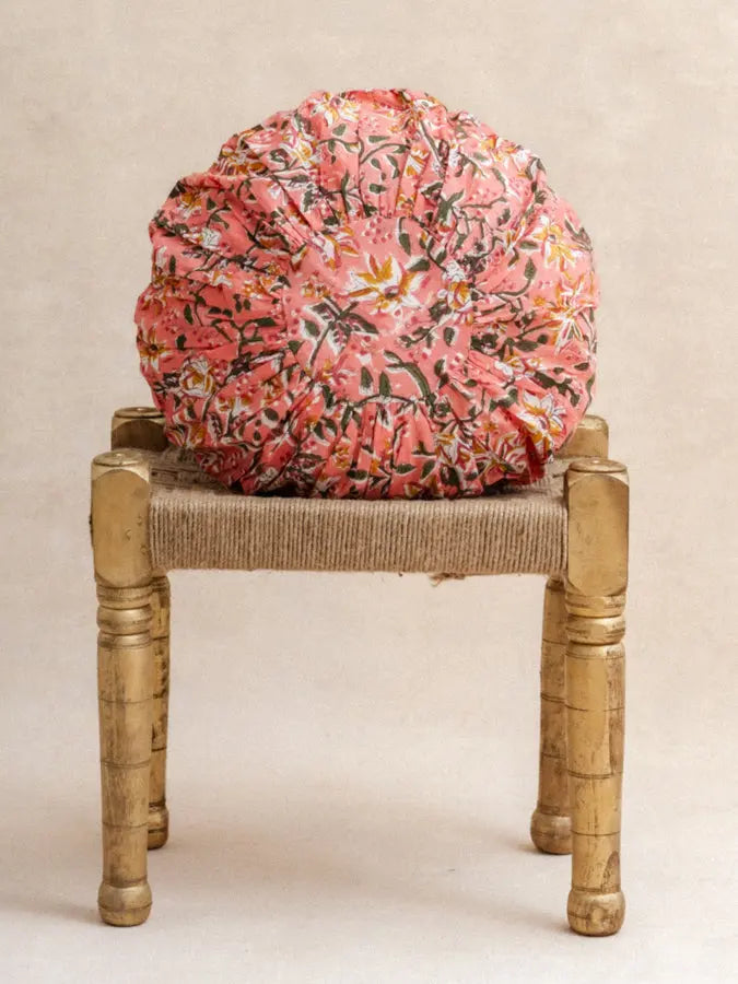 Leyli Rose - Coussin Rond