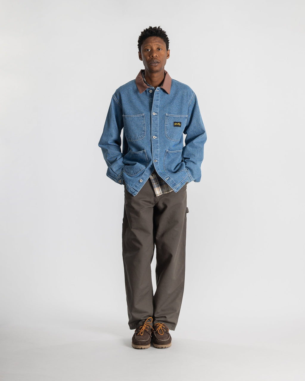 Chaqueta tipo mono - Denim piedra de los años 70