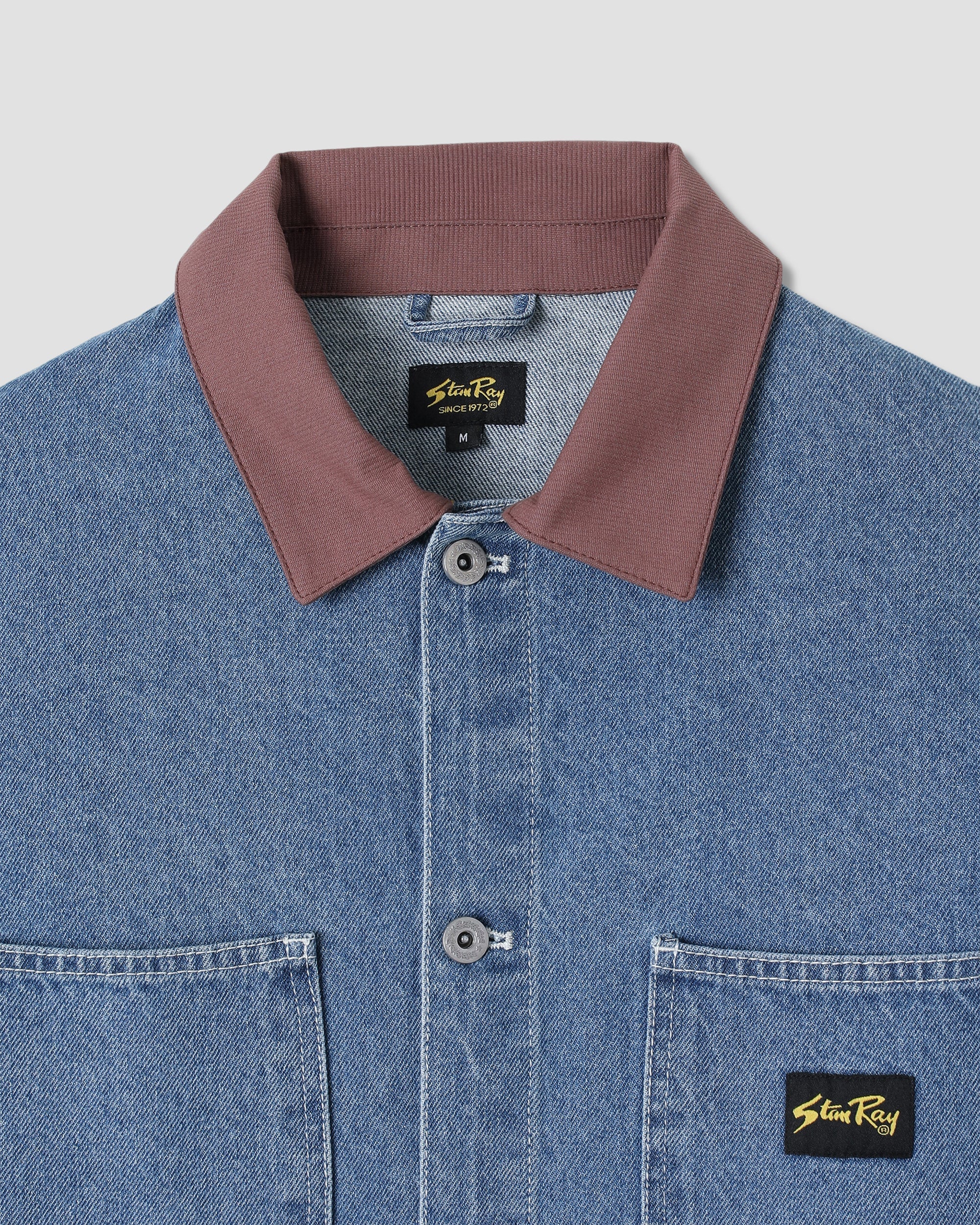 Chaqueta tipo mono - Denim piedra de los años 70