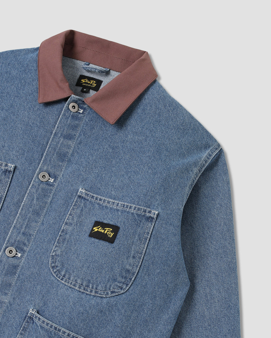 Chaqueta tipo mono - Denim piedra de los años 70