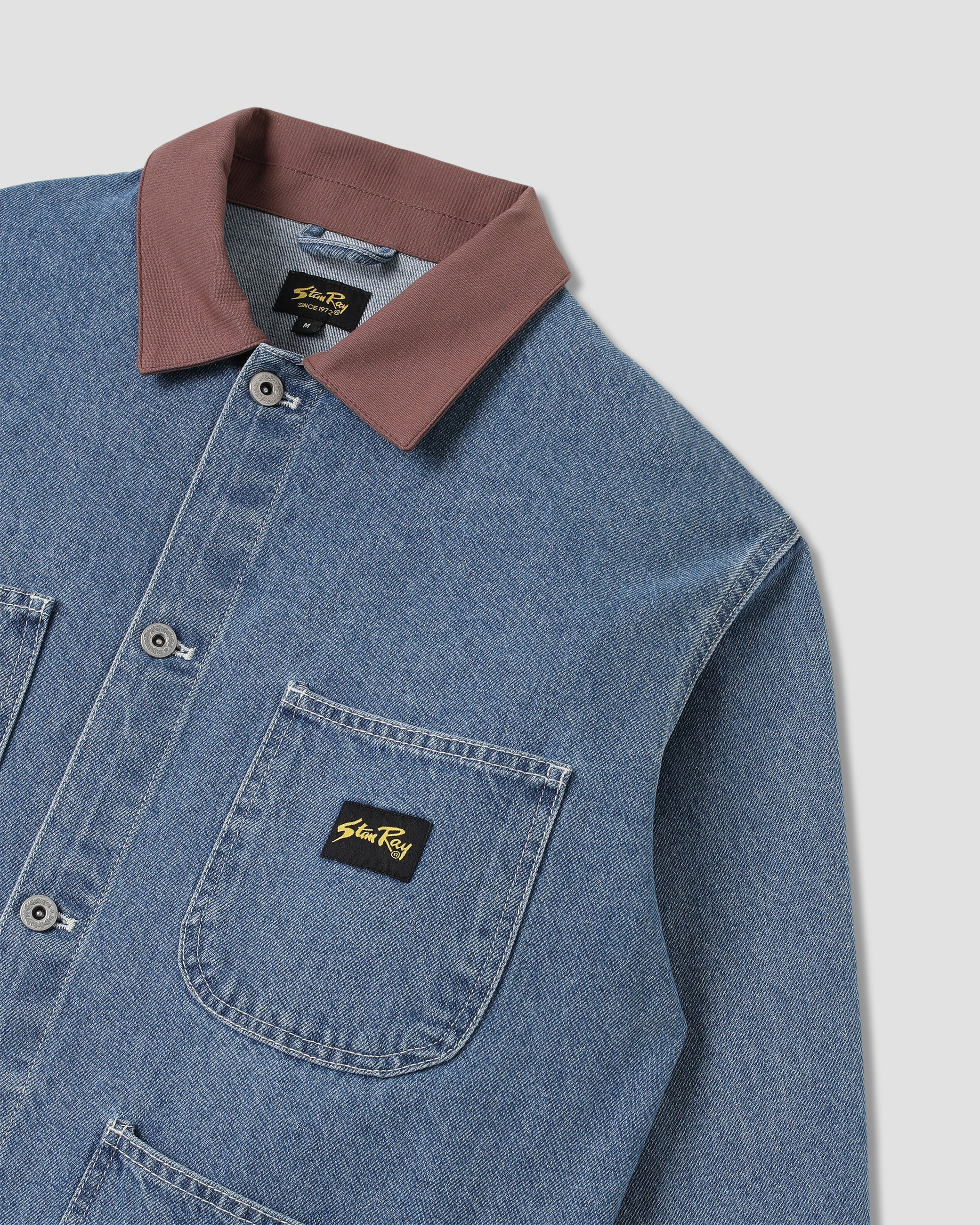 Chaqueta tipo mono - Denim piedra de los años 70