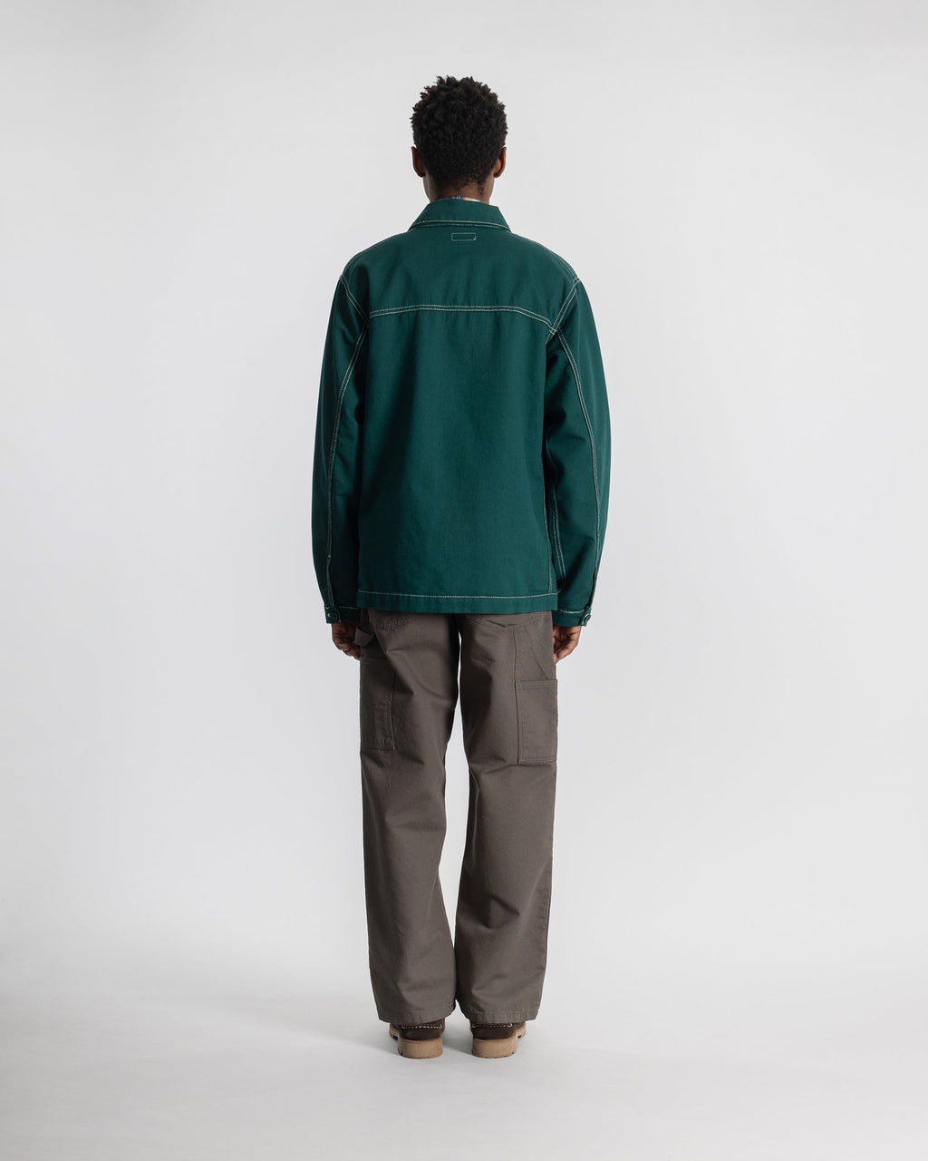 Coverall Jacket - Botanical Green Bedford