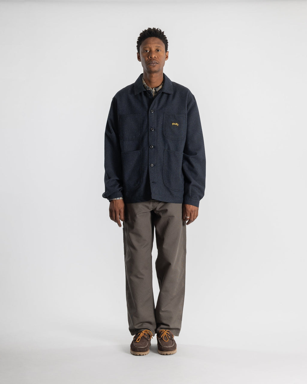 Coverall Jacket - Navy Wool