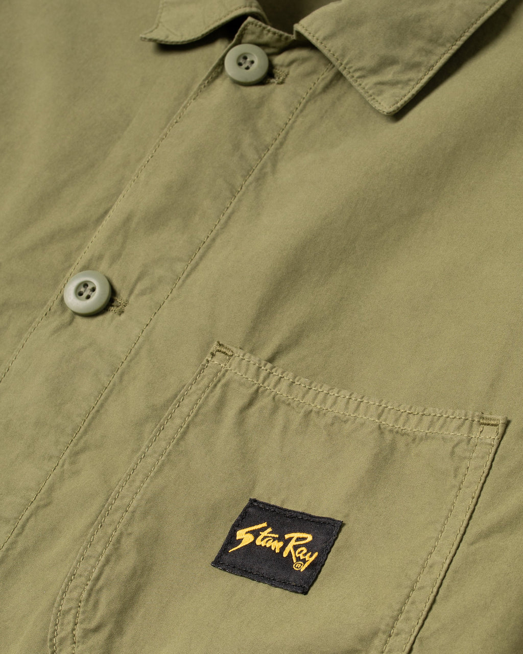 Coverall Jacket - Olive Poplin