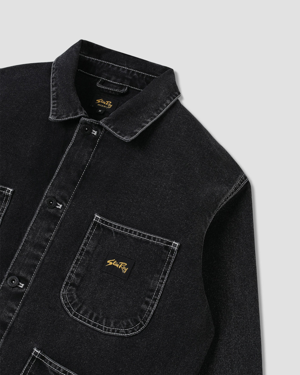 Coverall Jacket - Stonewashed Black Denim