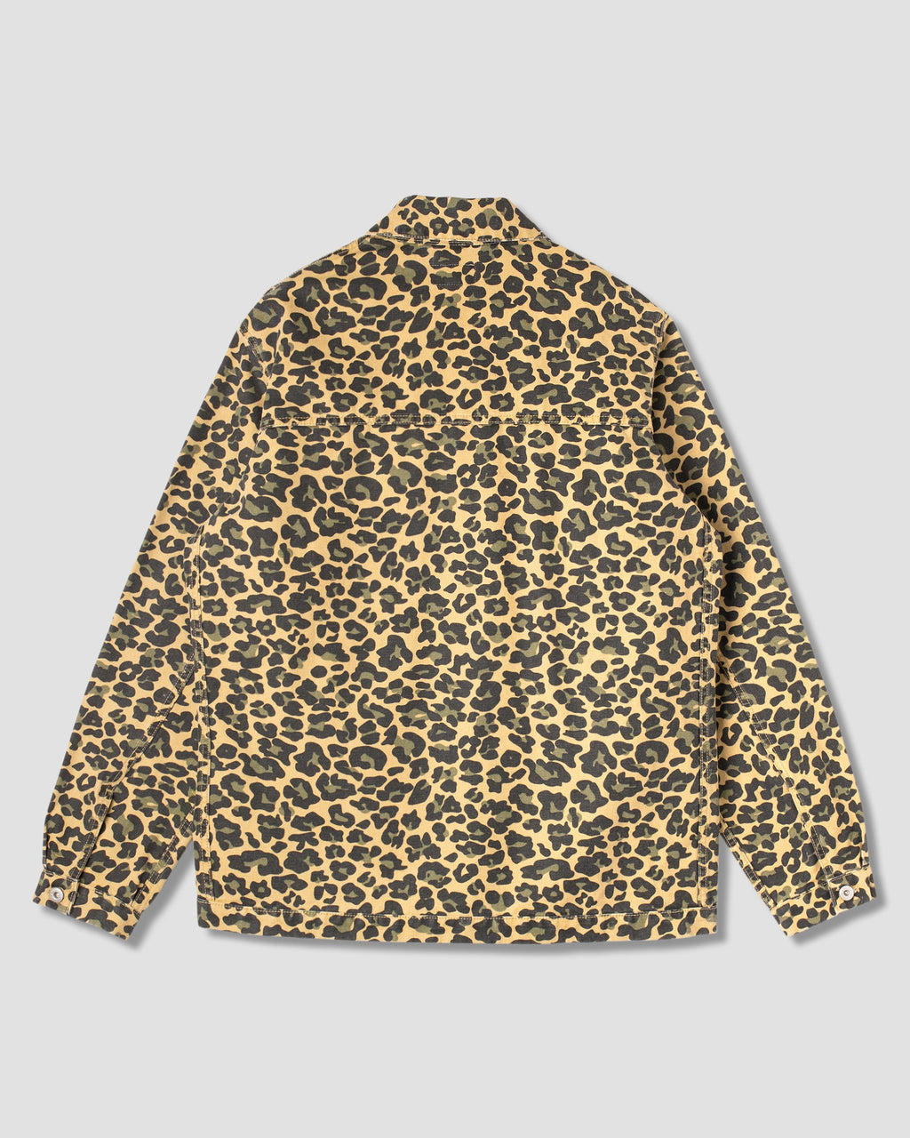 Coverall Jacket - Washed Leopard Camo Duck