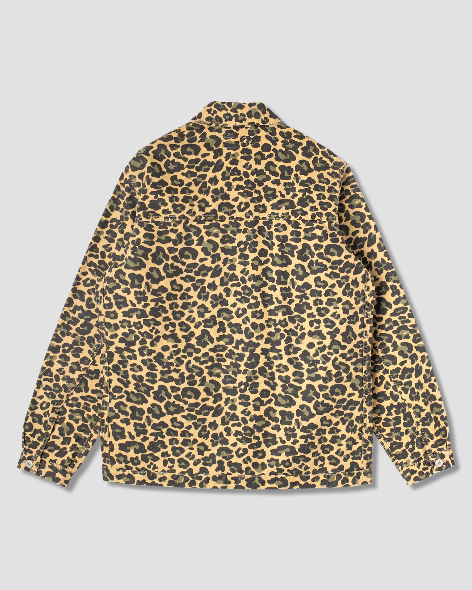 Coverall Jacket - Washed Leopard Camo Duck