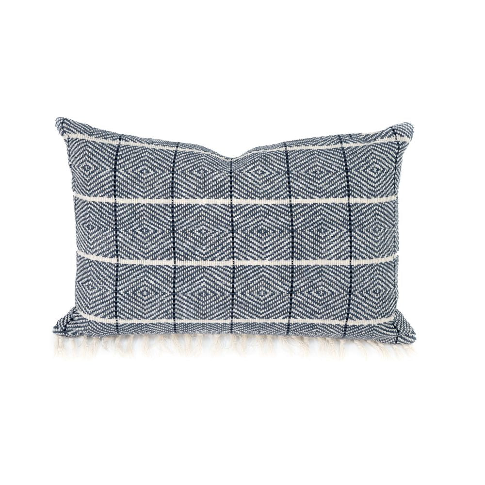 Housse De Coussin En Coton - Bleu