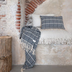 Housse De Coussin En Coton - Bleu