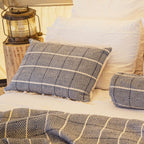 Housse De Coussin En Coton - Bleu