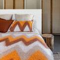Housse De Coussin En Laine - Orange