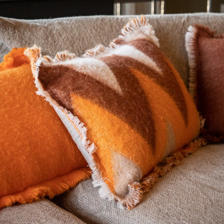 Wool Cushion Cover - Orange