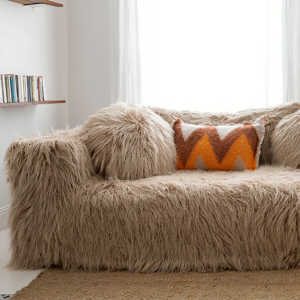 Wool Cushion Cover - Orange