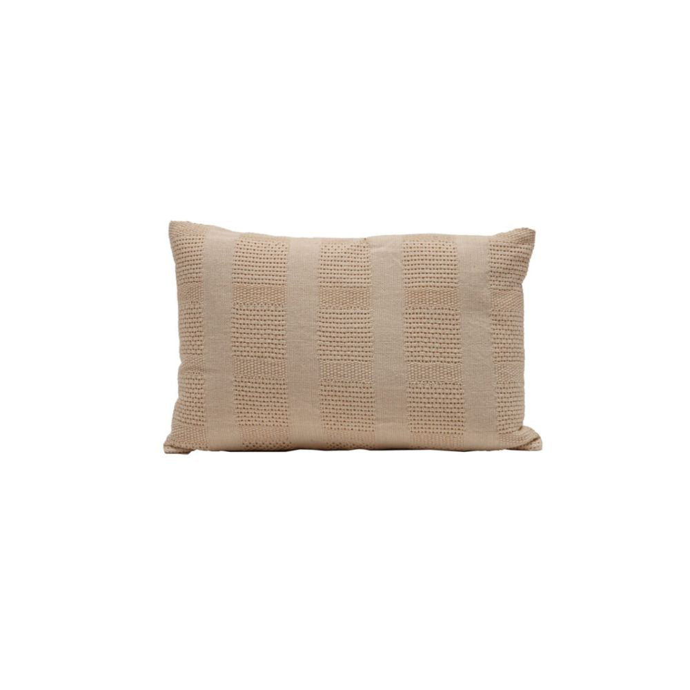 Housse De Coussin En Coton Crochetté - Beige