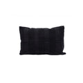 Crocheted Cotton Cushion Cover - Black