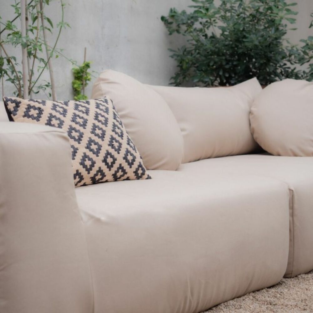 Raffia Cushion Cover - Natural