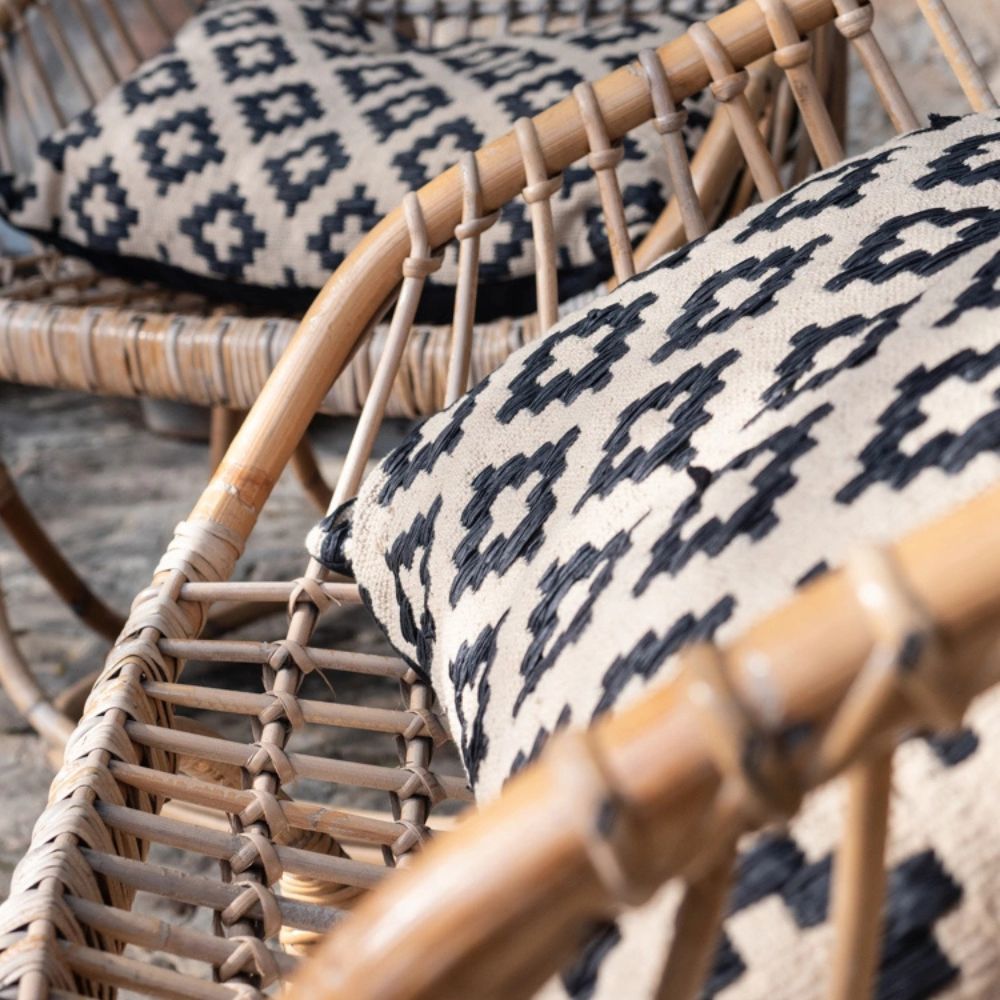 Raffia Cushion Cover - Natural
