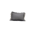 Double-Layer Linen Gauze Cushion Cover - Blue