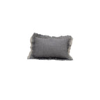 Double-Layer Linen Gauze Cushion Cover - Blue