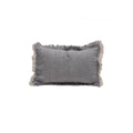 Housse De Coussin En Double Gaze De Lin - Bleu