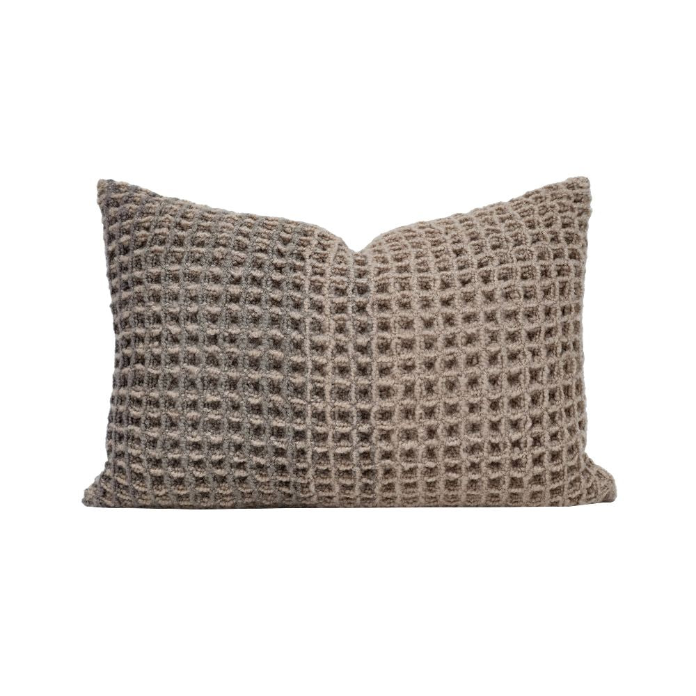 Housse De Coussin En Laine - Gris