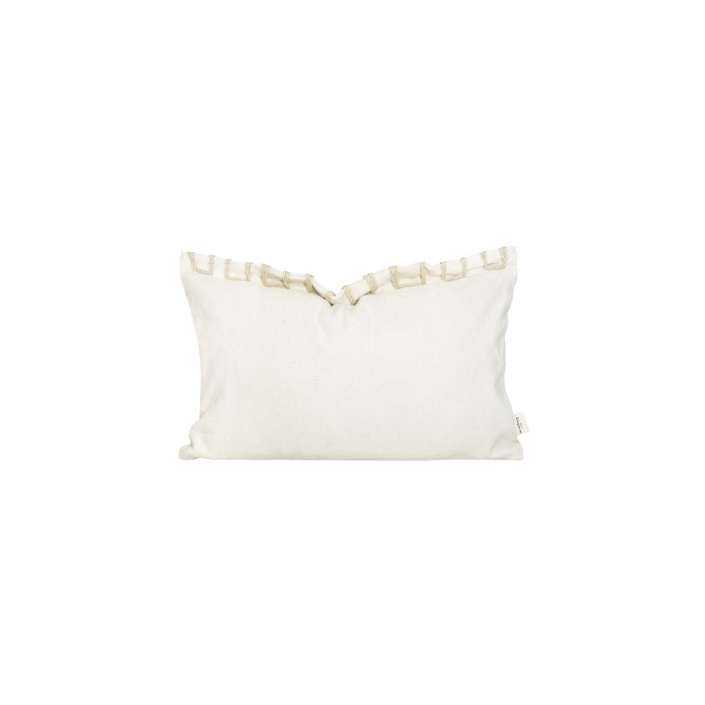 Housse De Coussin En Lin Et Coton - Blanc