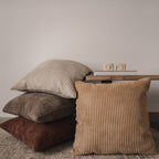 Housse De Coussin En Velours Côtelé - Rouge