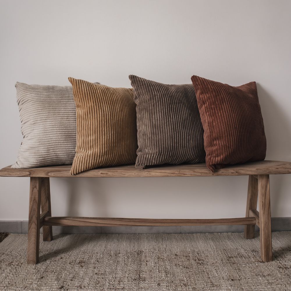 Corduroy Cushion Cover - Beige