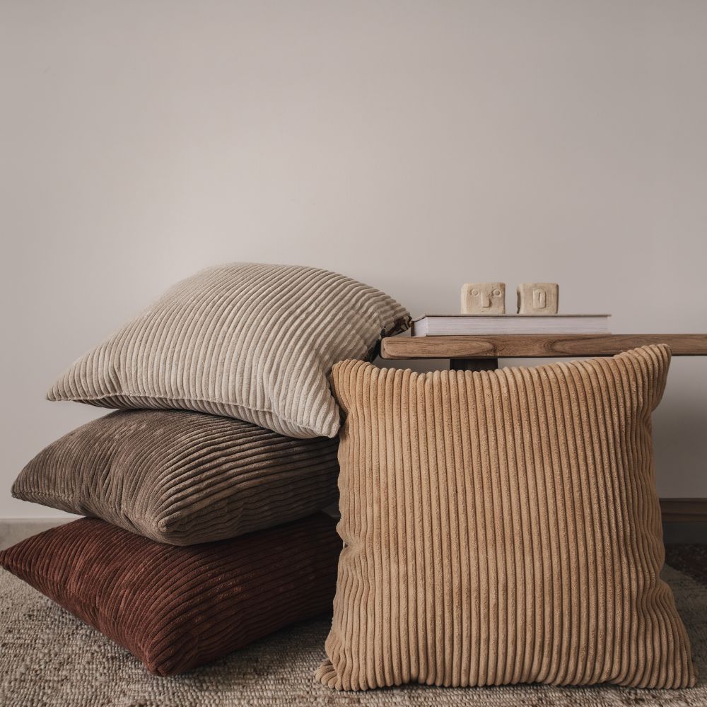 Corduroy Cushion Cover - Beige