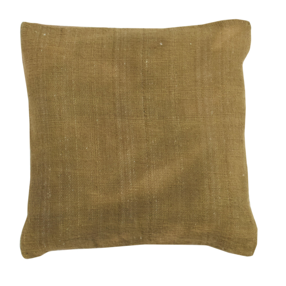 Housse De Coussin En Lin - Jaune