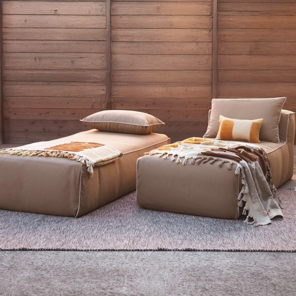 Housse De Coussin En Éponge - Marron