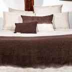 Deep-Dye Patterned Cushion Cover - Purple