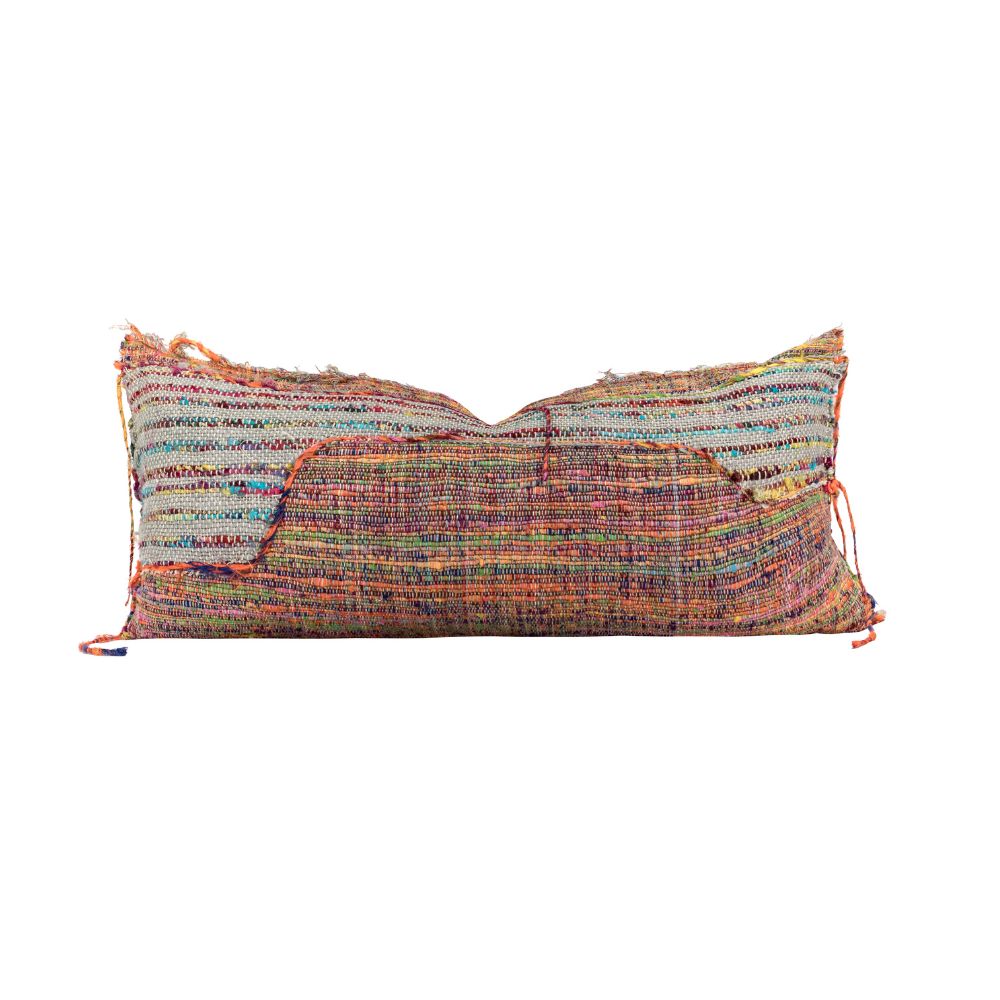 Housse De Coussin Multicolore À Tissage Manuel Covertogo - Brazil