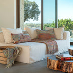 Housse De Coussin Multicolore À Tissage Manuel Covertogo - Brazil