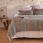 Housse De Coussin Multicolore À Tissage Manuel Covertogo - Brazil