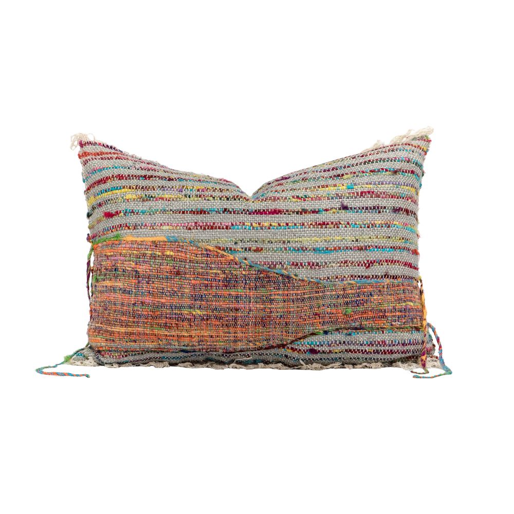 Housse De Coussin Multicolore À Tissage Manuel Covertonka - Brazil