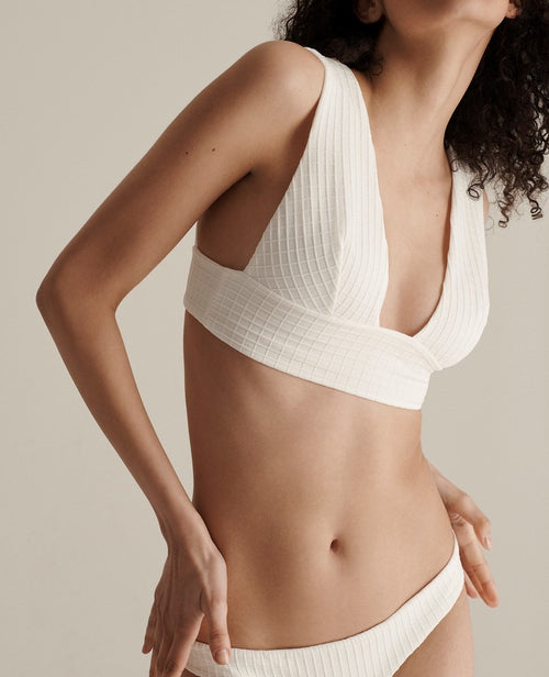 Soutien-Gorge Plongeant Cove - White