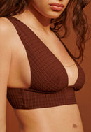 Soutien-Gorge Plongeant Cove - Chesnut