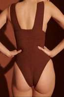 Maillot Une Pièce Cove - Chesnut