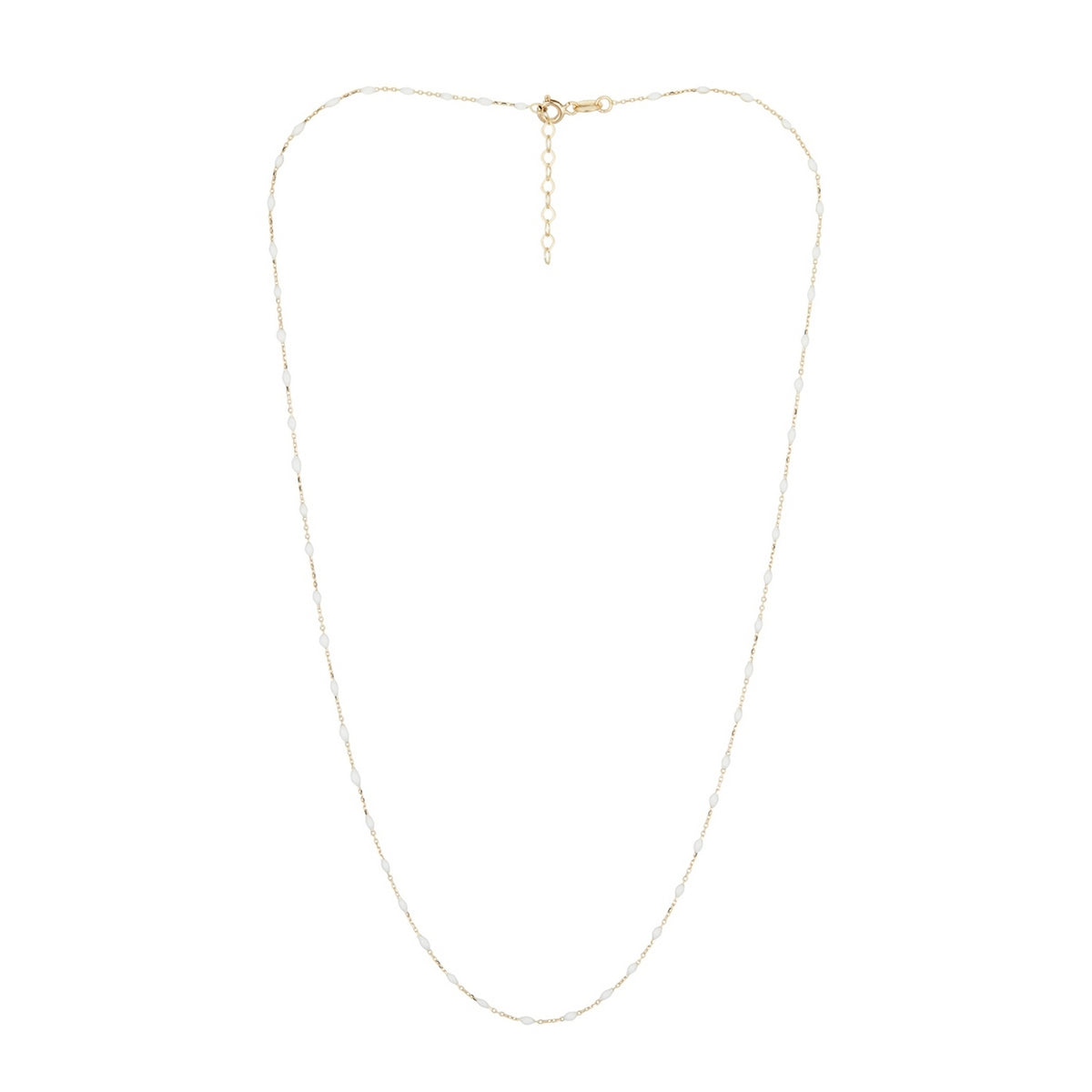 “Amada White” necklace, 375/1000 yellow gold – 375/1000 yellow gold