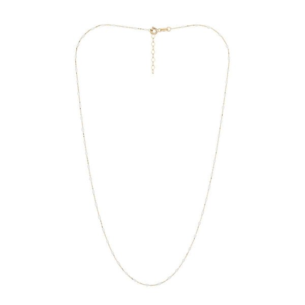 Collana "Amada bianca" in oro giallo 375/1000 - Oro giallo 375/1000