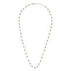 Collier "Amada Noir" Or Jaune 375/1000