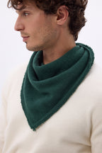 Echarpe Bandana Triange Uni Cozy - Vert Bouteille - Homme