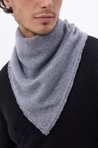 Echarpe Bandana Triange Uni Cozy - Gris Fonce - Homme