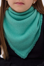 Bufanda bandana triangular lisa Cozy - Verde pastel - Niño