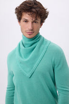 Bufanda bandana triangular lisa Cozy - Verde pastel - Hombre