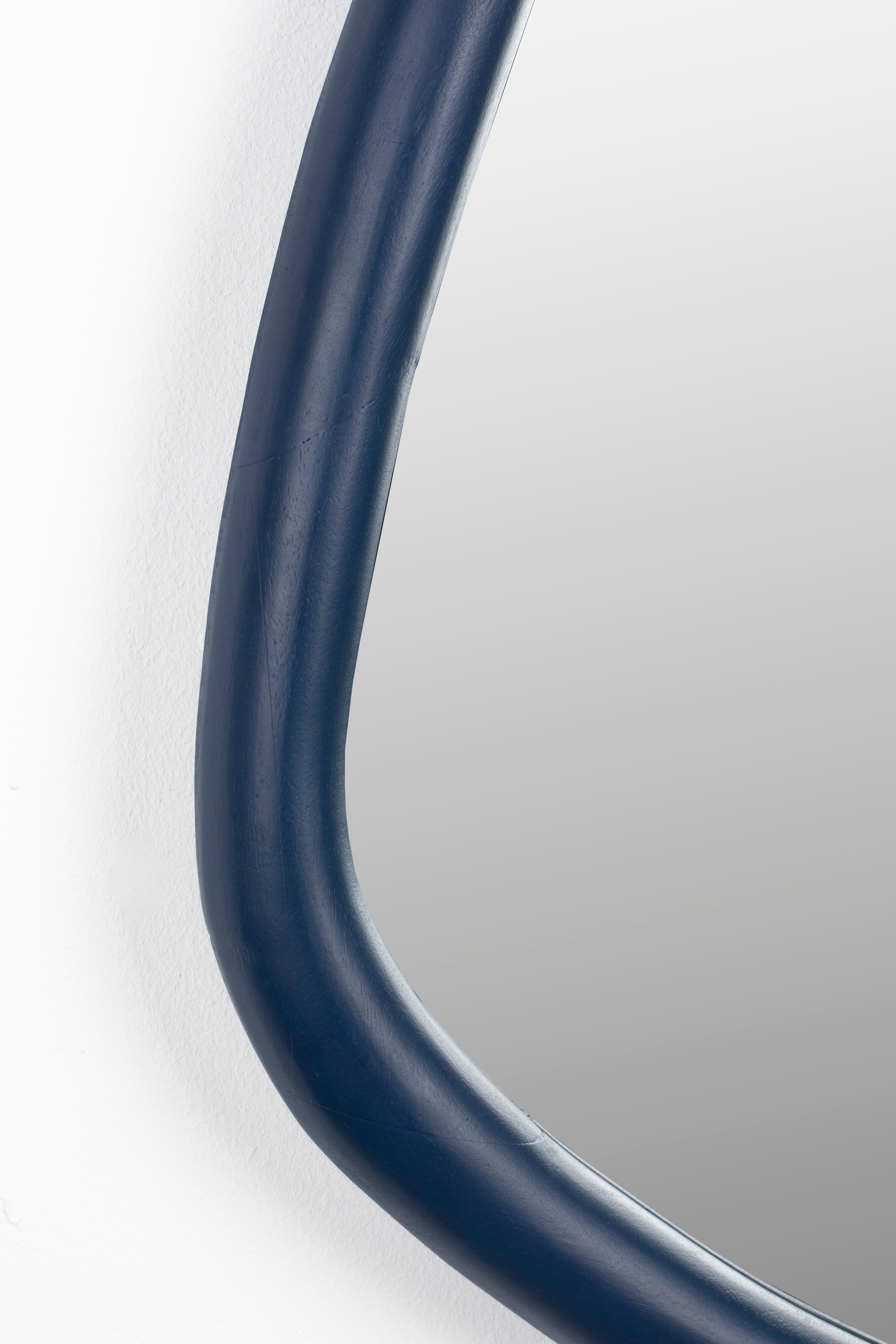Looks M - Mirror - Mango wood - Navy Blue
