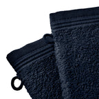 Juego de 2 toallitas "Spa" - 100% algodón - Azul medianoche