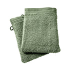Lot De 2 Gants De Toilette "Spa" - 100% Coton - Romarin