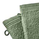 Lot De 2 Gants De Toilette "Spa" - 100% Coton - Romarin